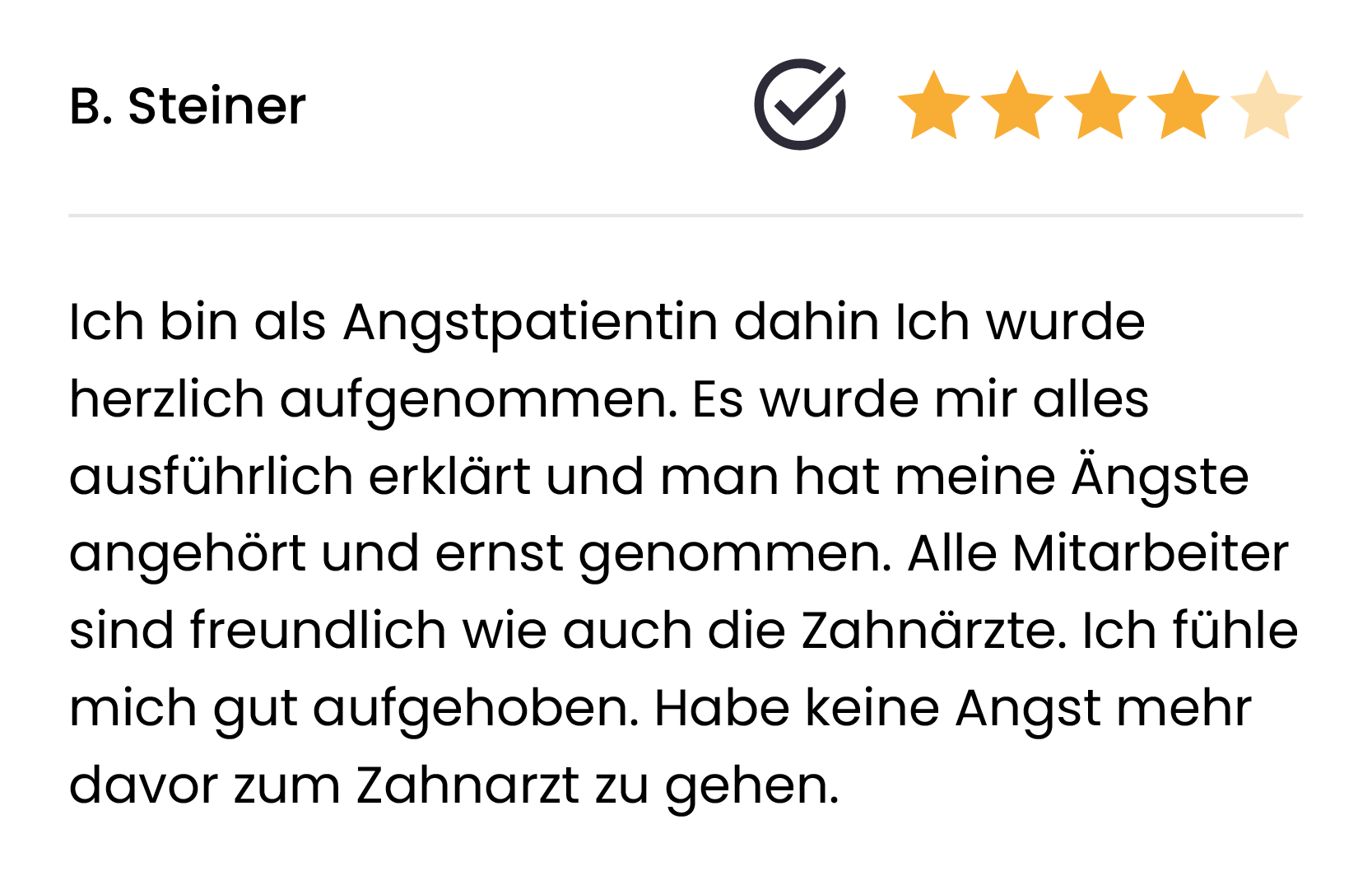 Zahnarzt Referenz Köniz 2